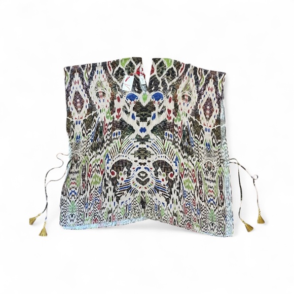 NWT Love by Lotta Stensson Tribal Open Side with Tassels Poncho - One Size - Picture 1 of 9